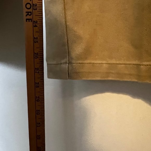 NEW St Johns Bay Pants Sueded Twill Khaki Flat Front Relaxed Mens Size 34 x 29 - Picture 4 of 12